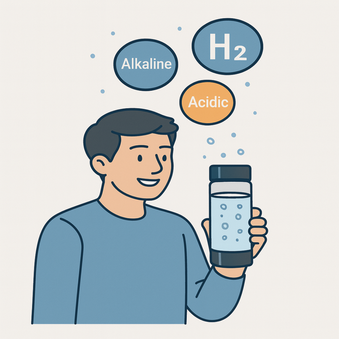RIâ€‘IBSE innovative products - Portable Water Ionizer Produksi Air Hidrogen, Air Alkali, dan Air Asam untuk Kesehatan