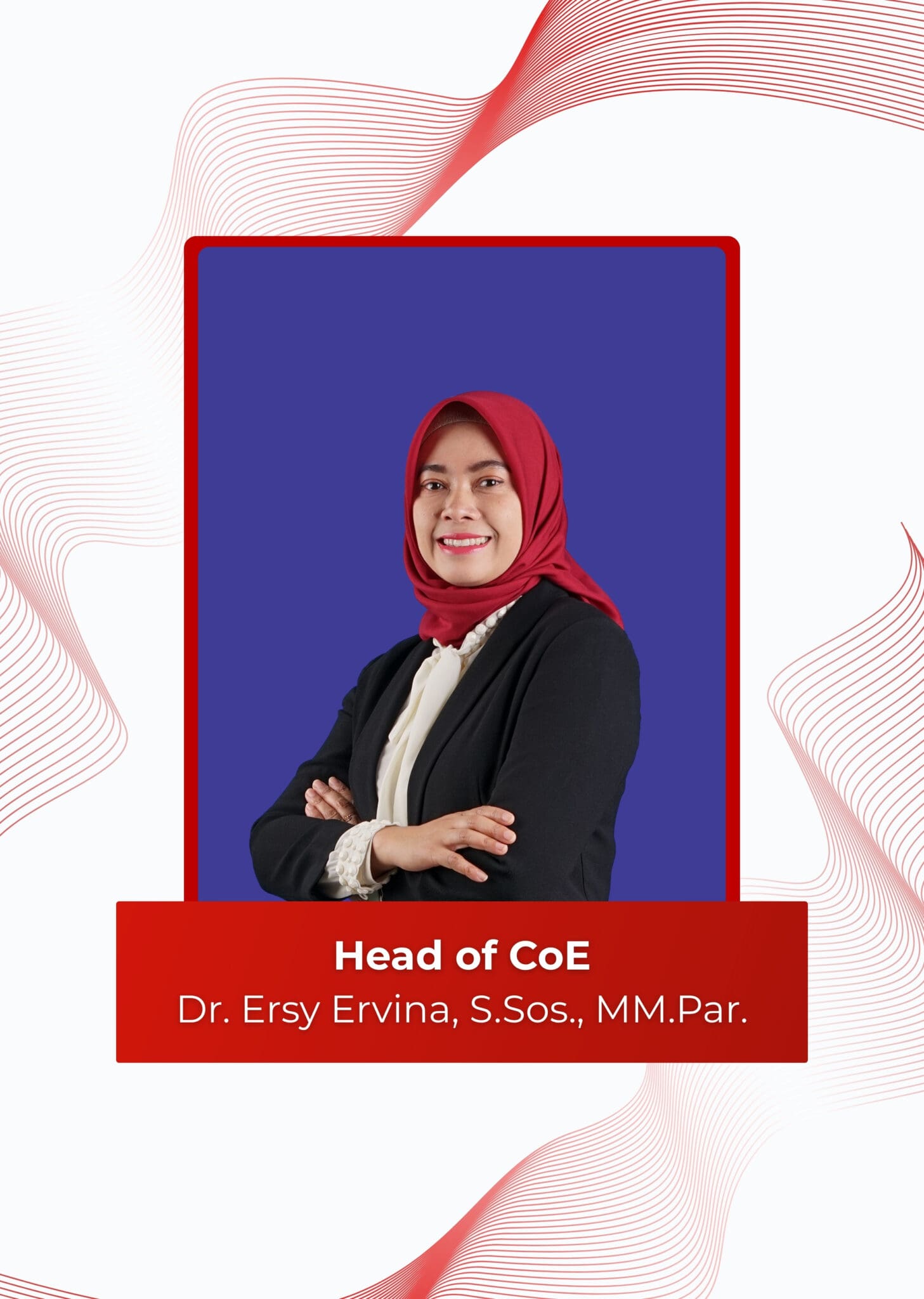 Smart Tourism Hospitality RIâ€‘IBSE â€“ Head of CoE Dr. Ersy Ervina portrait