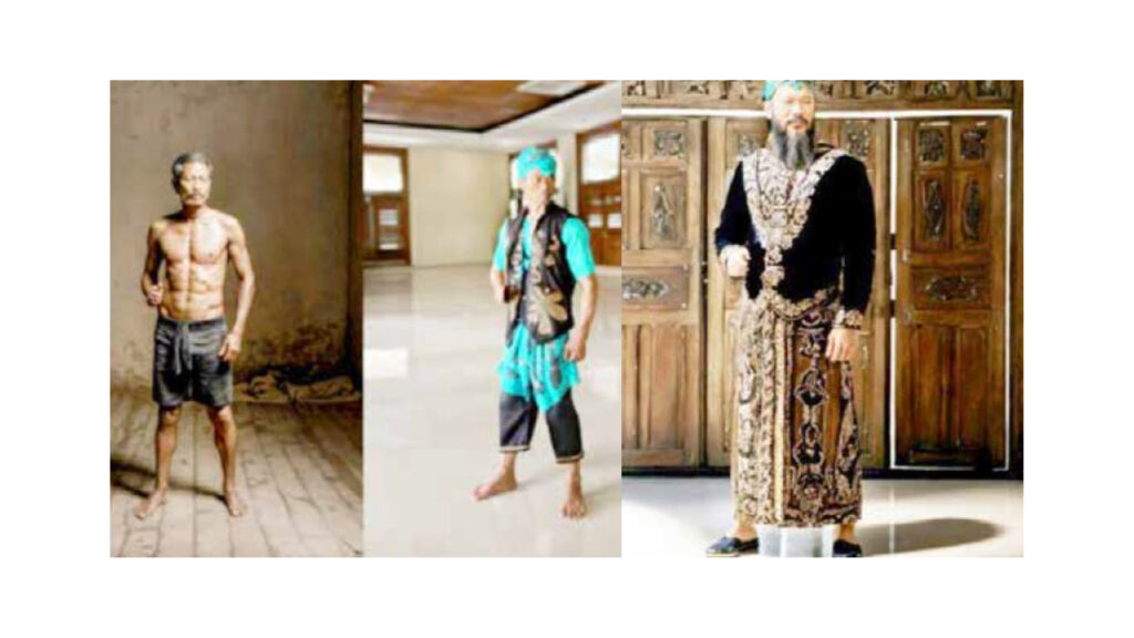 CAVE AI LOTUS 3D CAVE environment displaying historical figure Sultan Syafiudin Matangadji