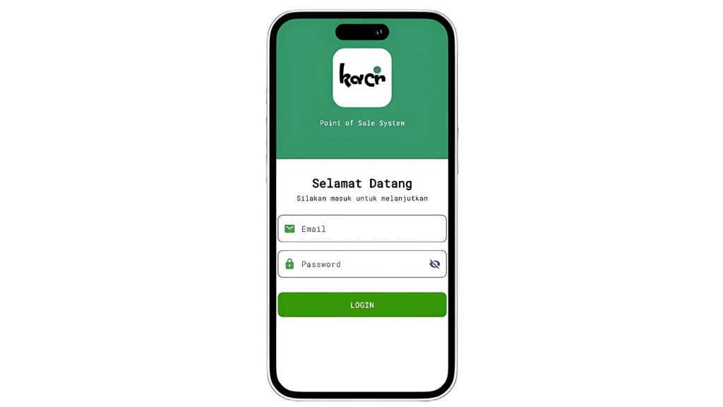 Kacir Smart Mobile POS mobile application interface